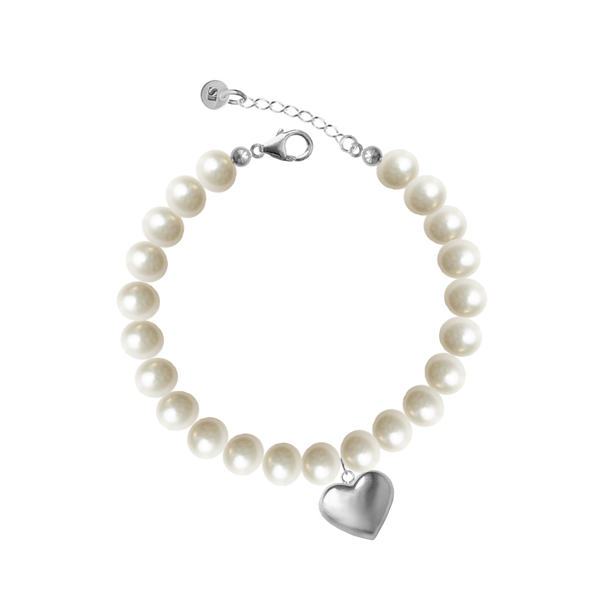 Amour pearl bracelet silver