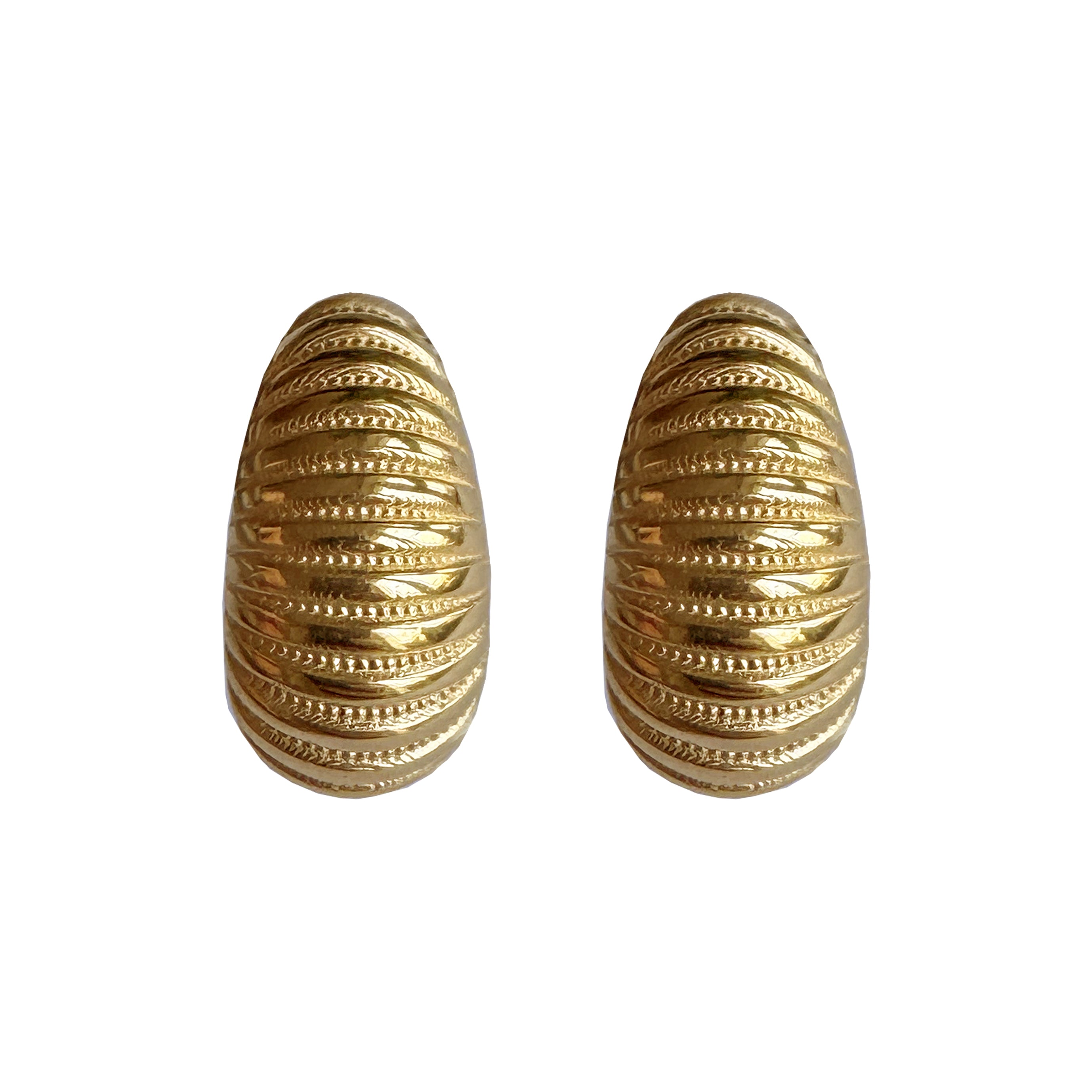 Croissant Gold Earrings