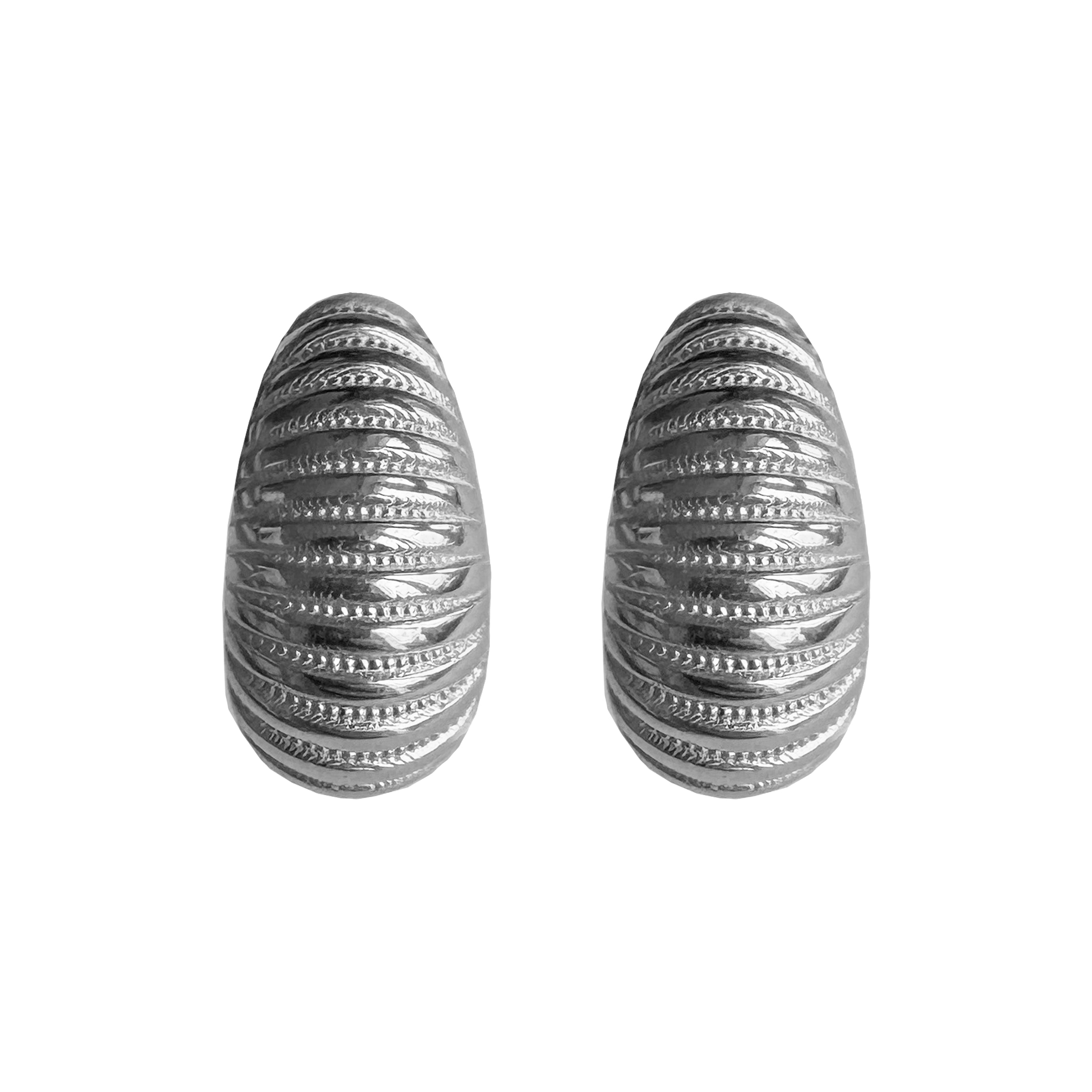 Croissant silver Earrings