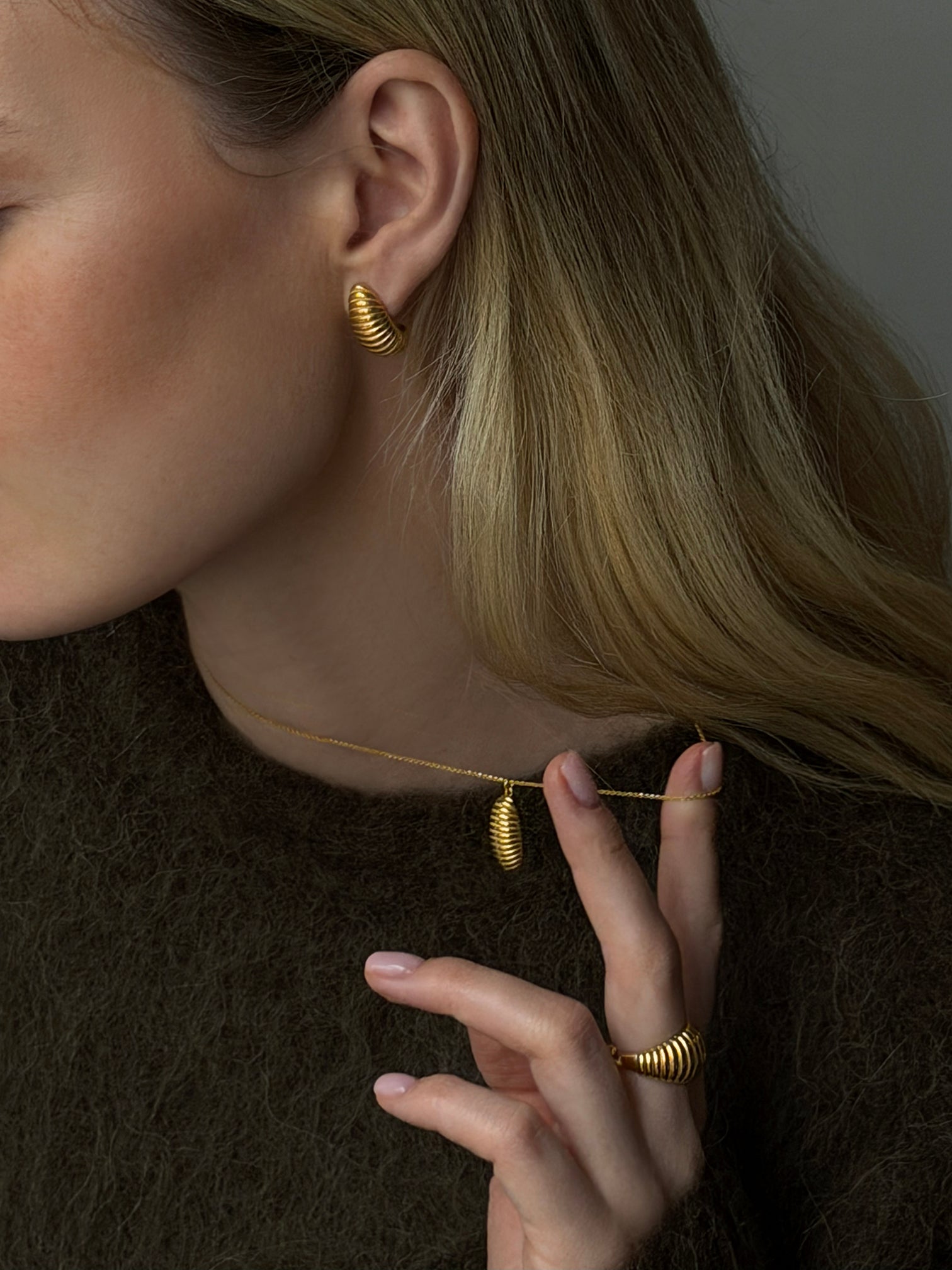 Croissant Gold necklace