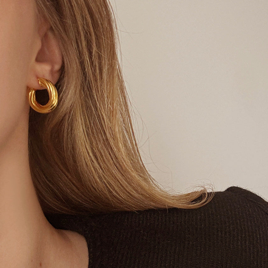 Ethel earrings gold