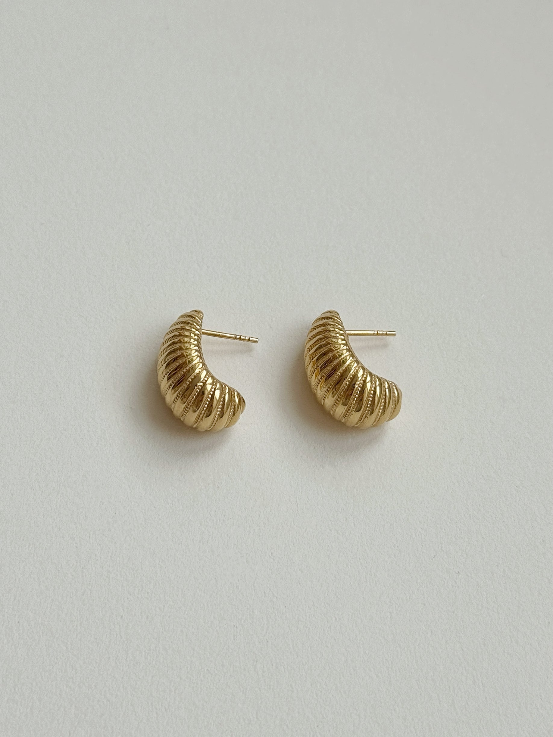 Croissant Gold Earrings