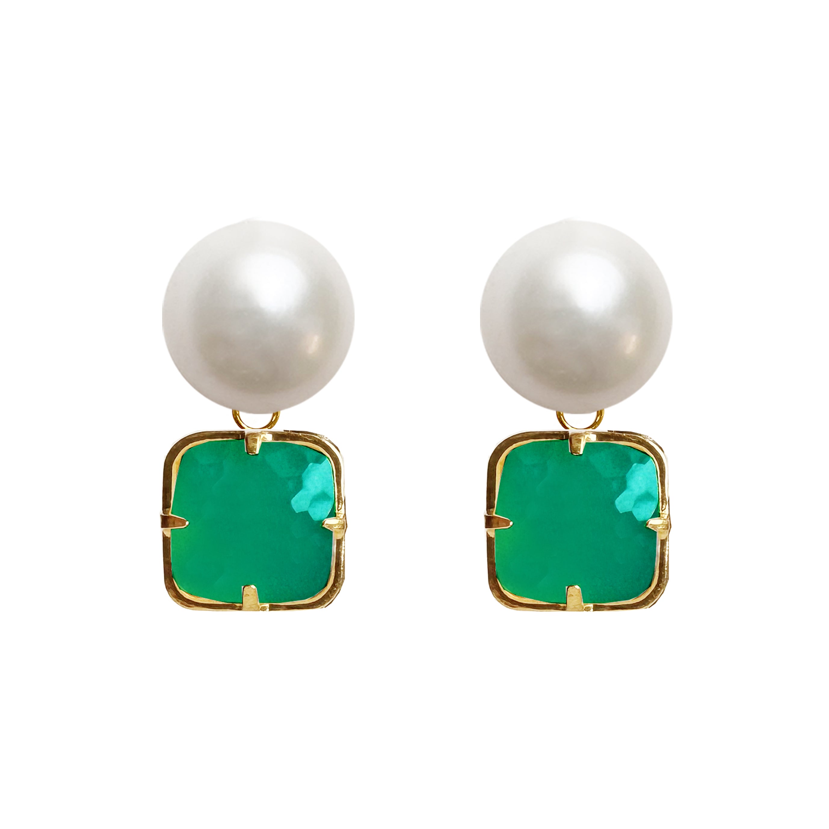 Katia green earrings