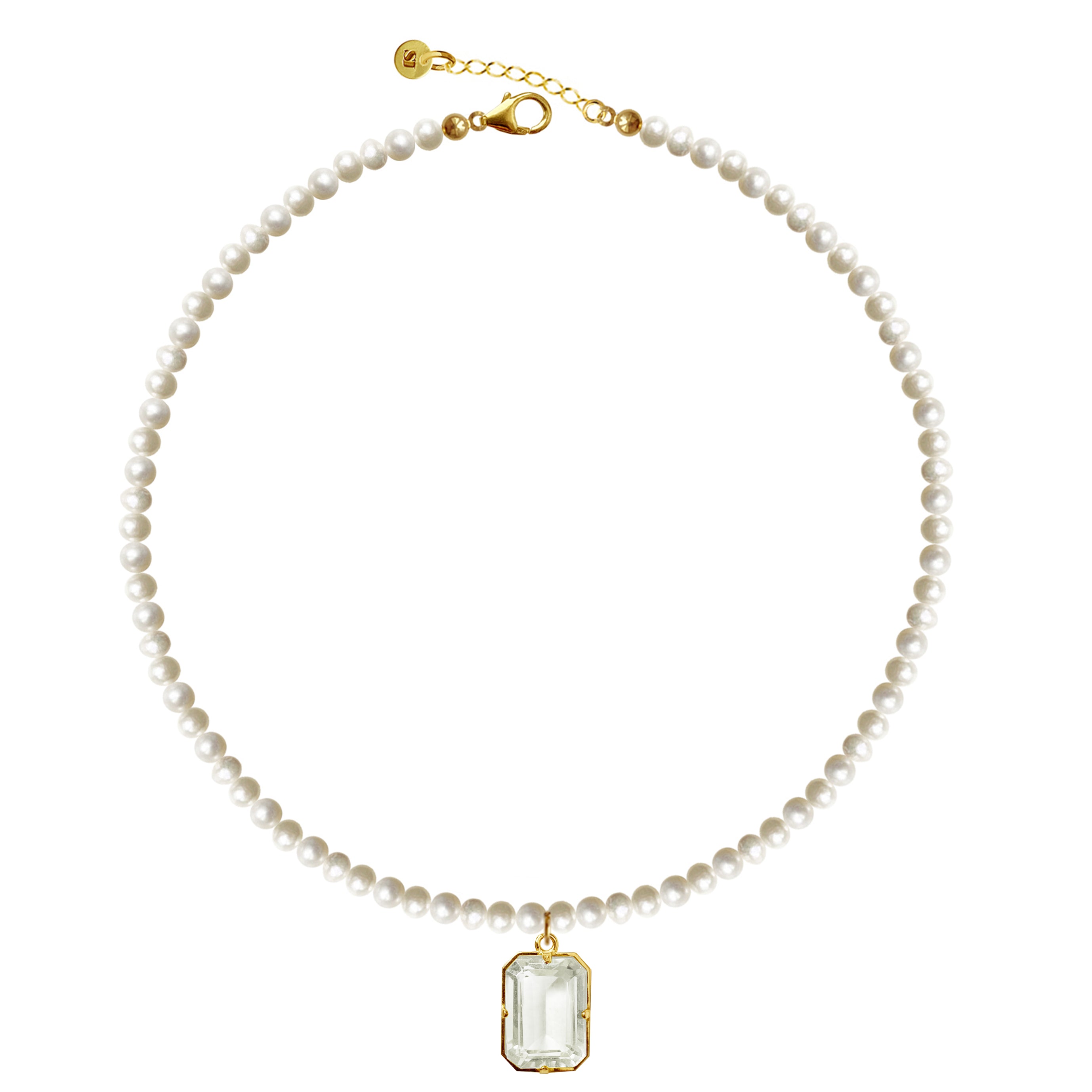 Lucie white choker