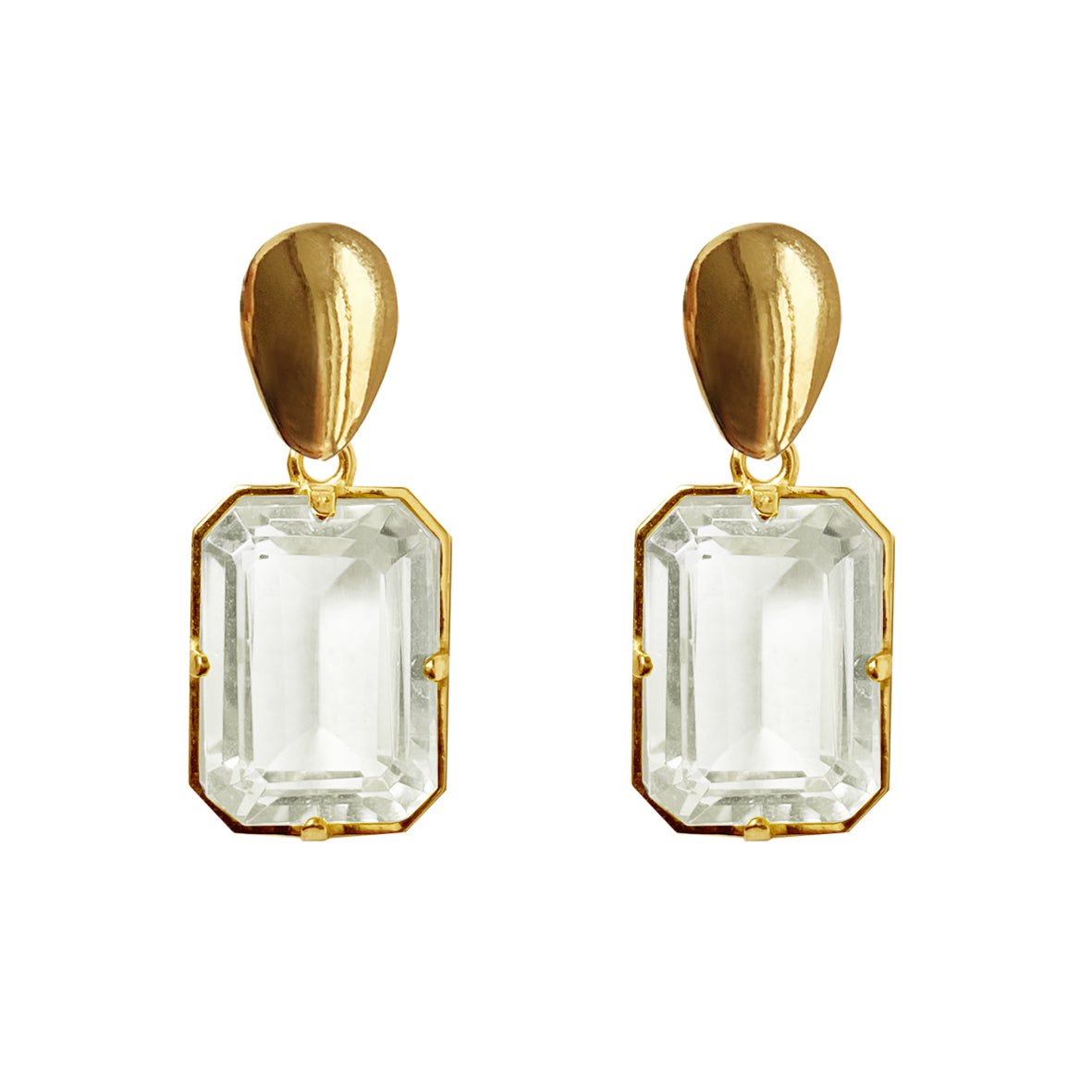 Lucie white earrings