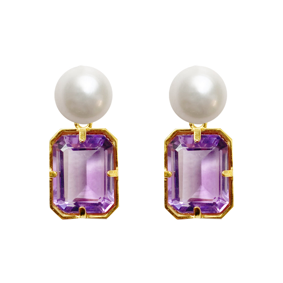 Cara violet earrings