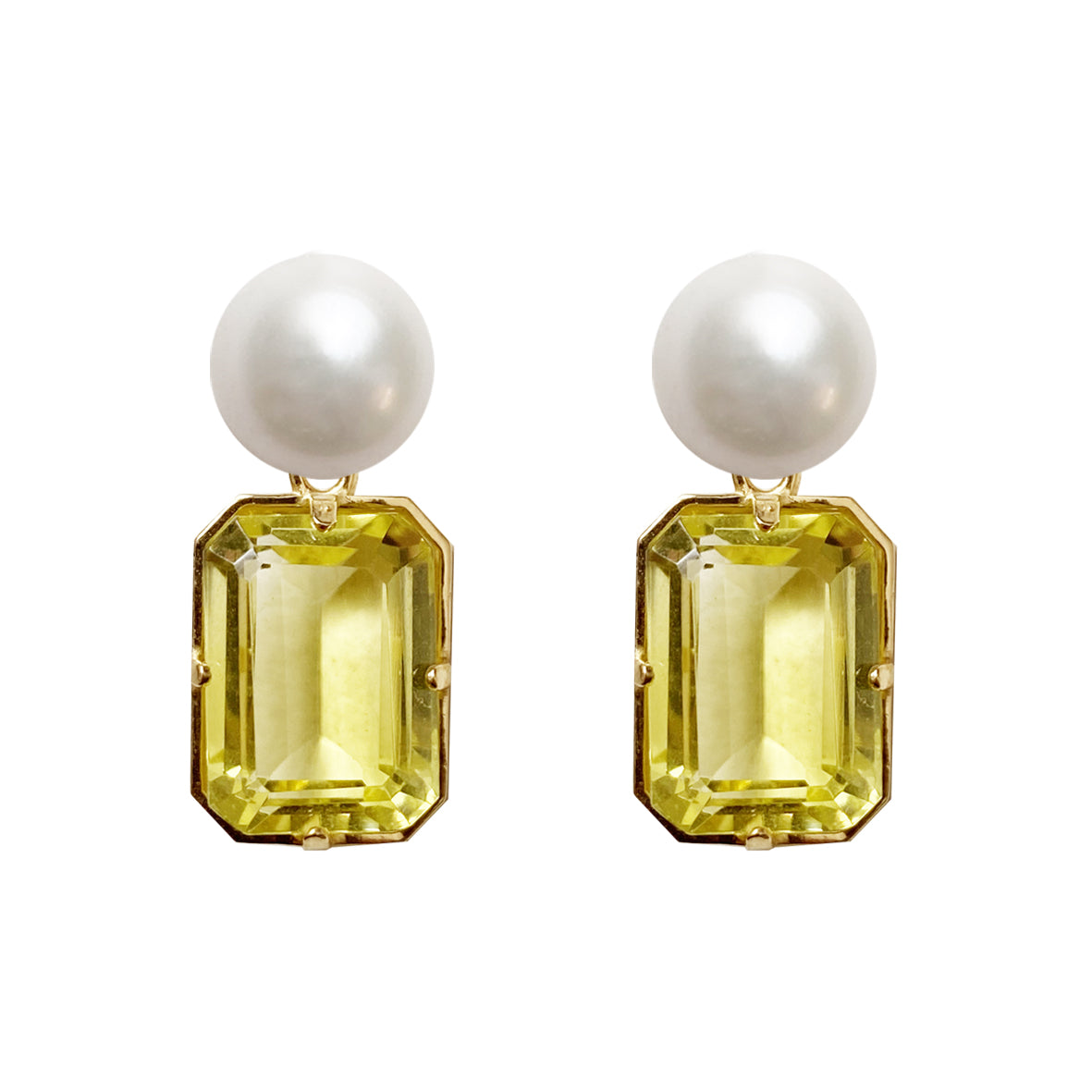 Cara lime earrings