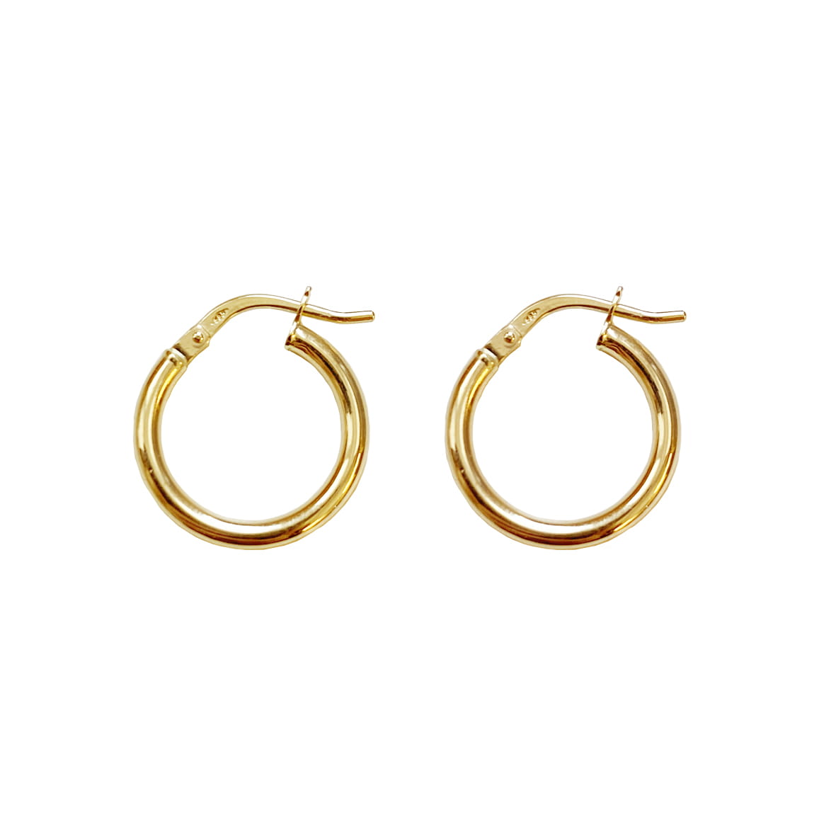 Gold 585 hoops no.1