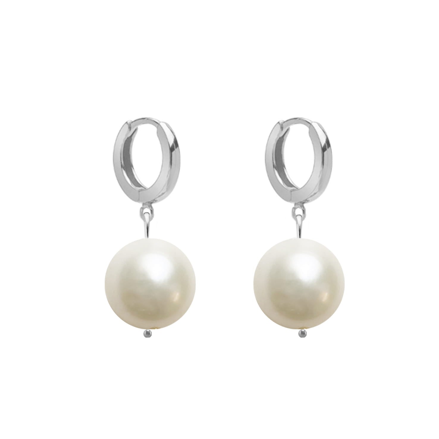 Pearl Earrings No.8 silver