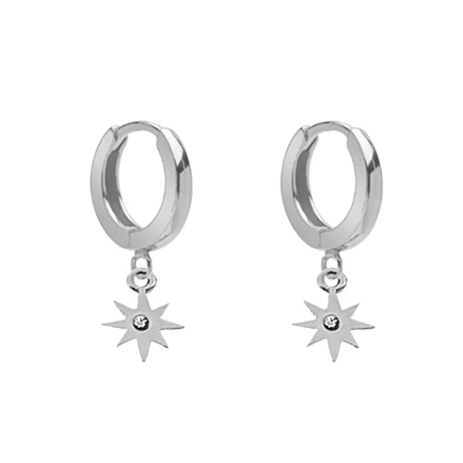 Stars no.2 Earrings silver