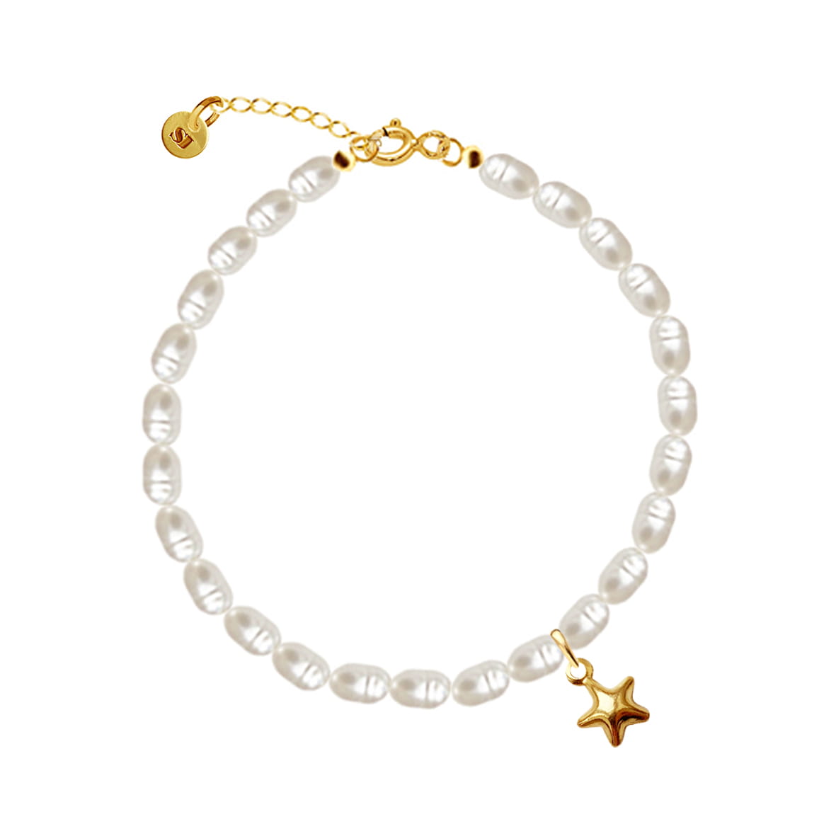 Pearl star anklet