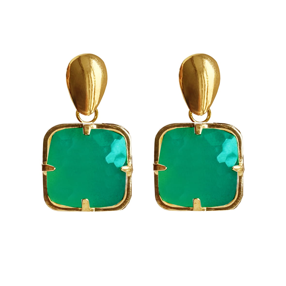 Mona green earrings