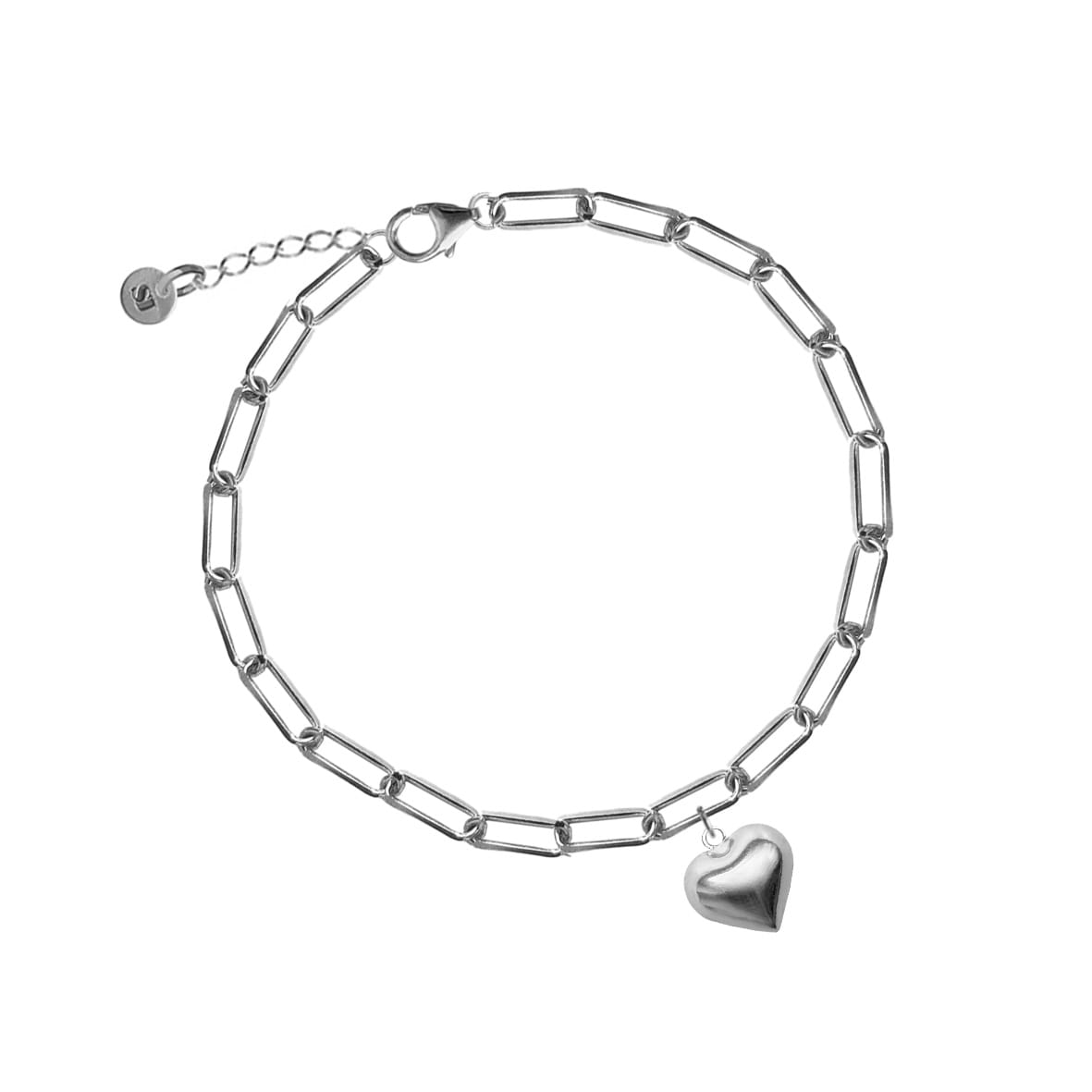 Amour chain anklet silver