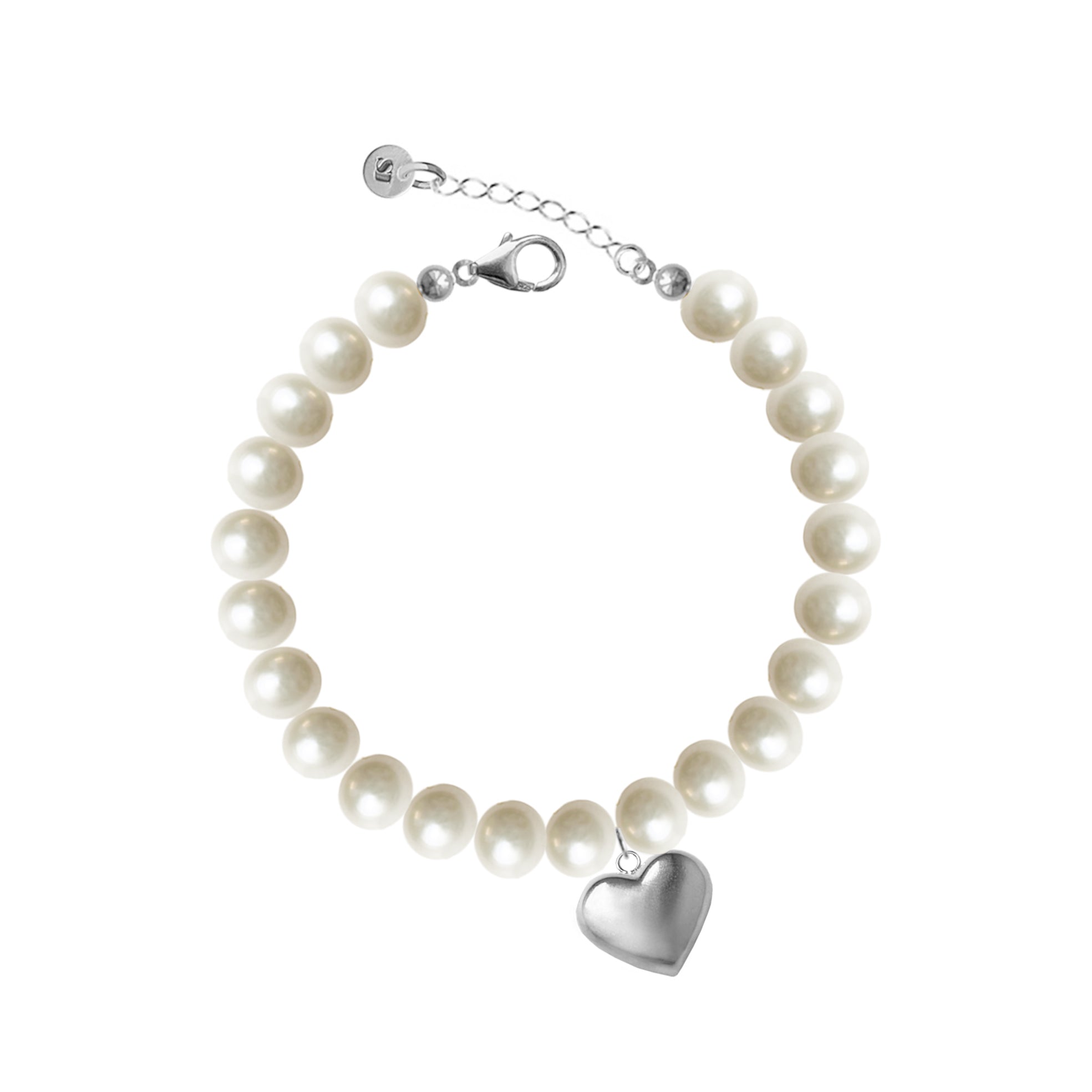 Amour pearl bracelet silver