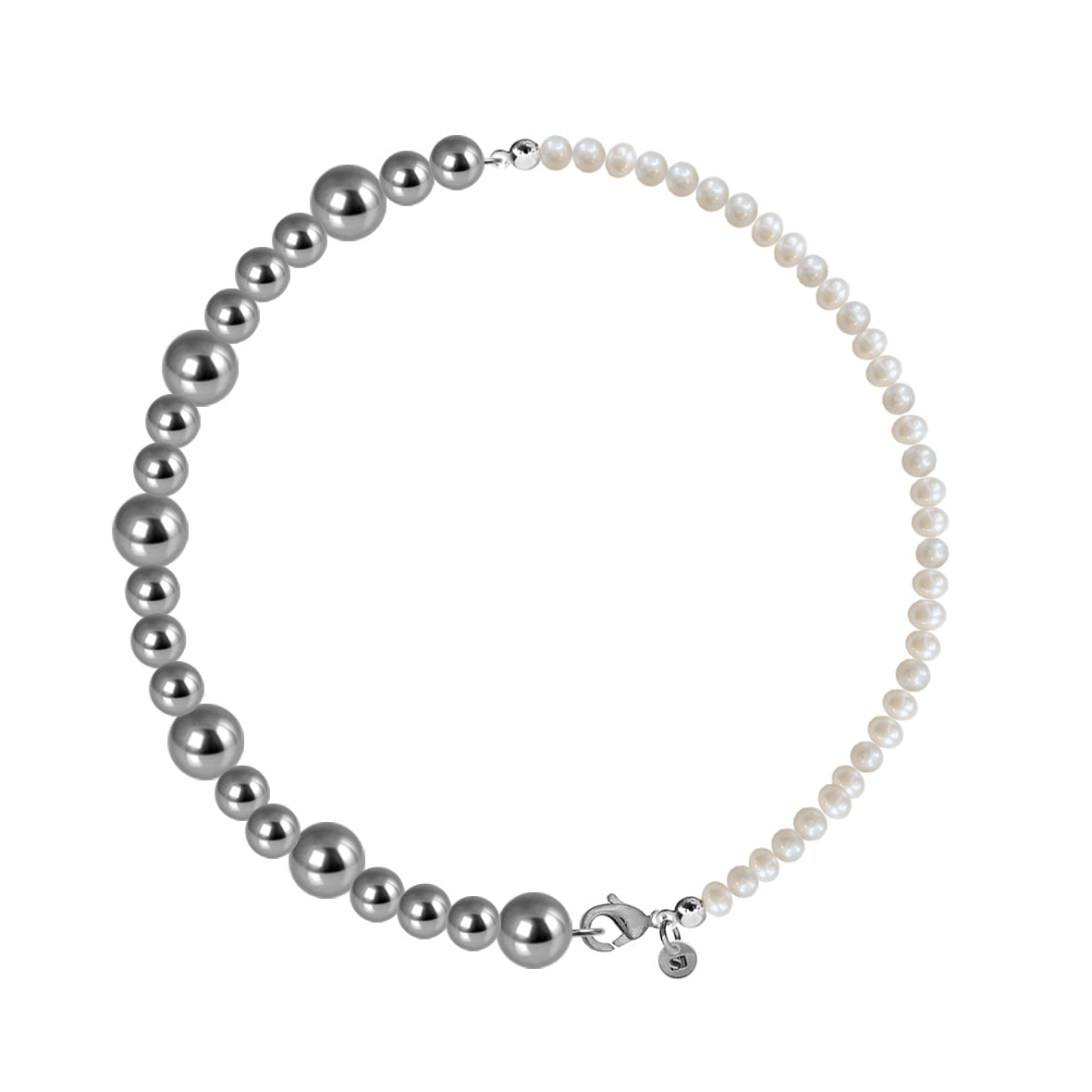 Alma pearl choker silver