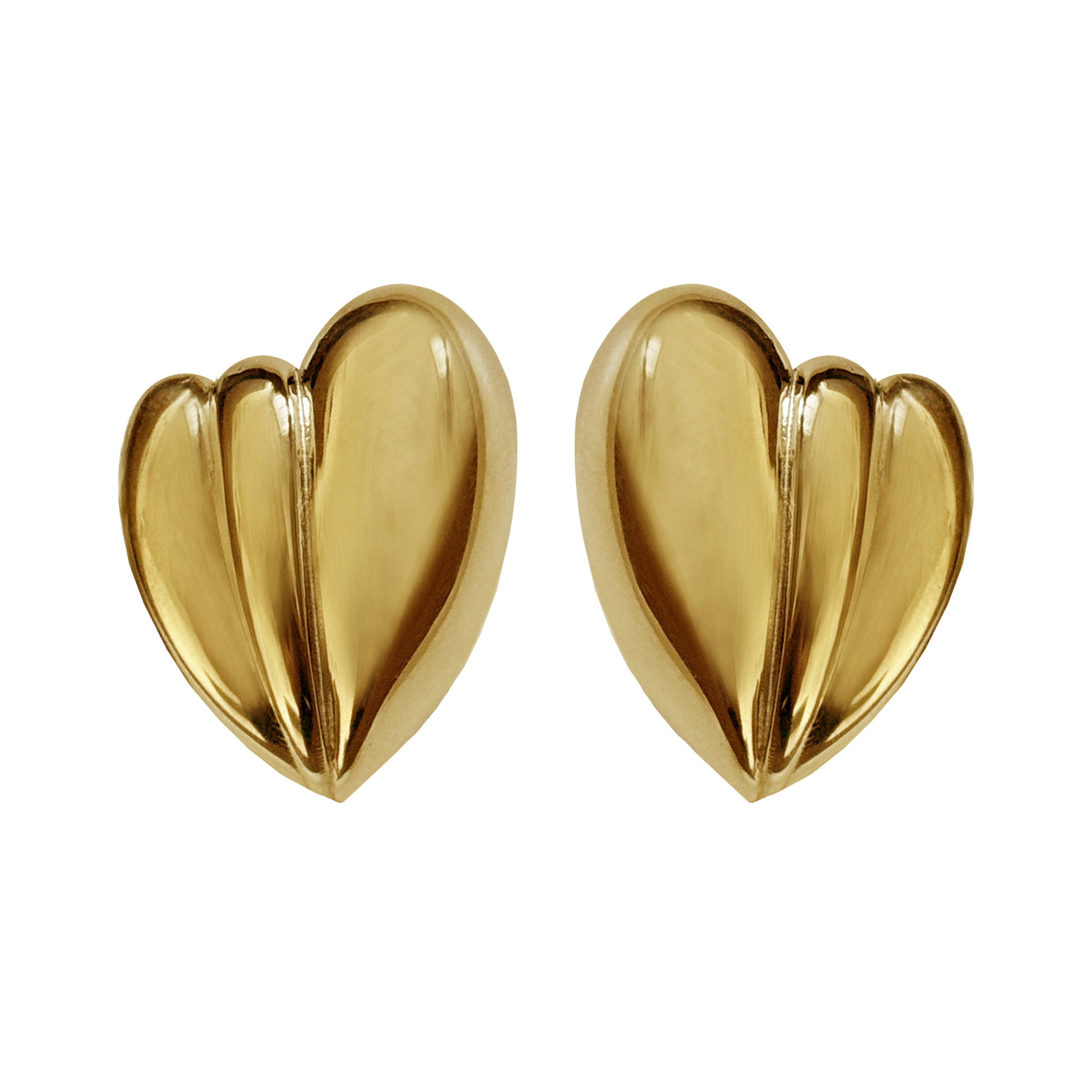 Amore gold earrings