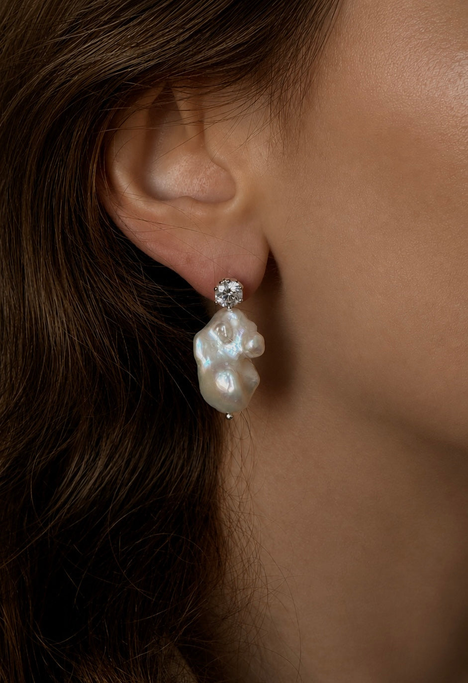 Aurora earrings silver