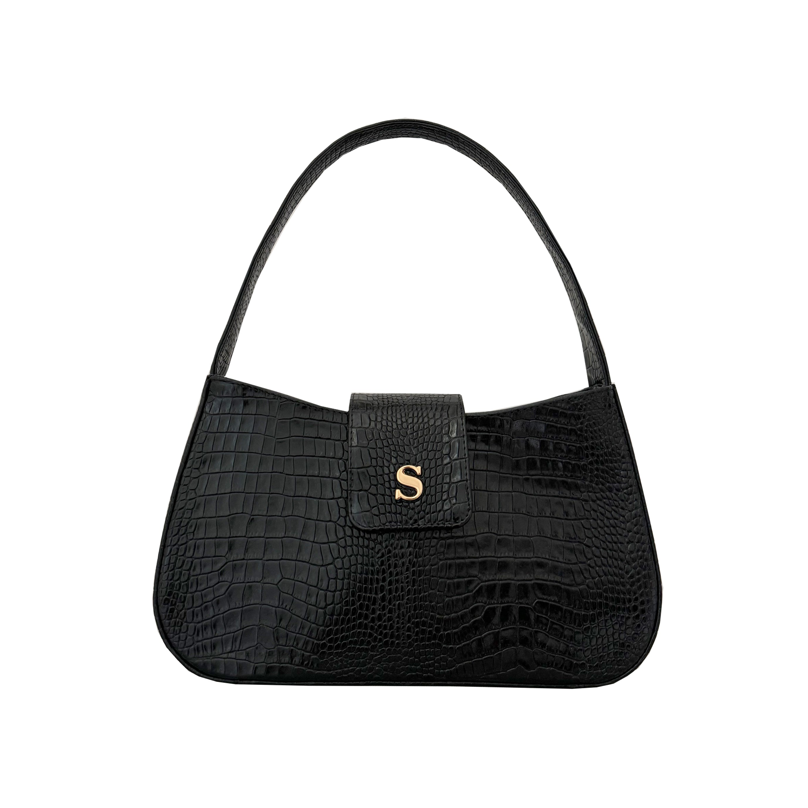 Linda bag black croco