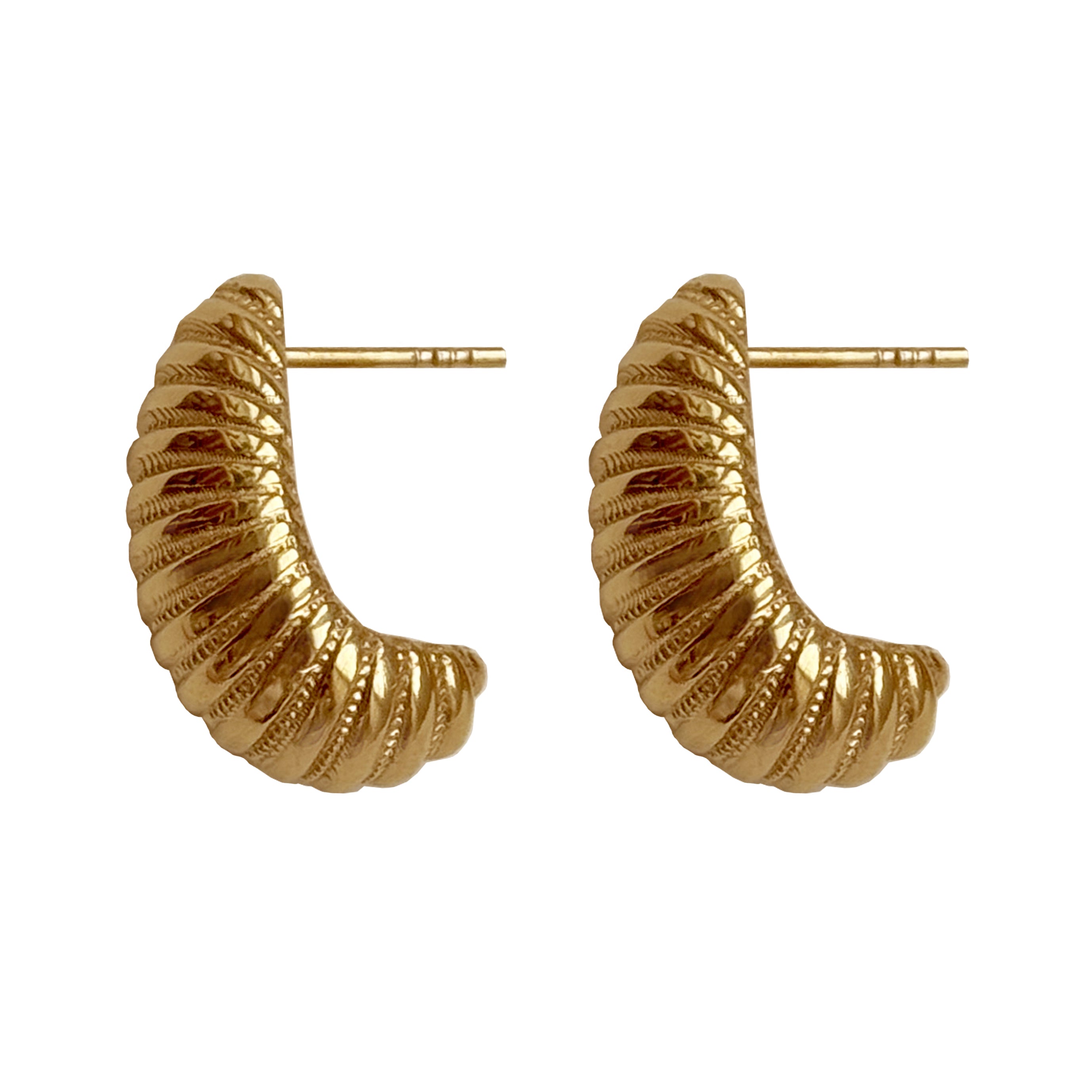 Croissant Gold Earrings