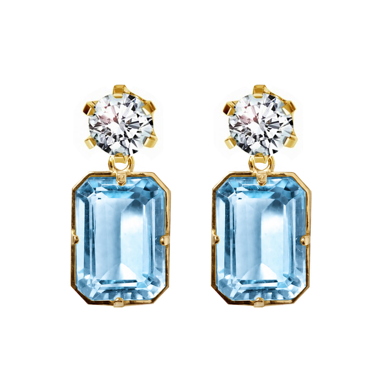 Flavia earrings blue
