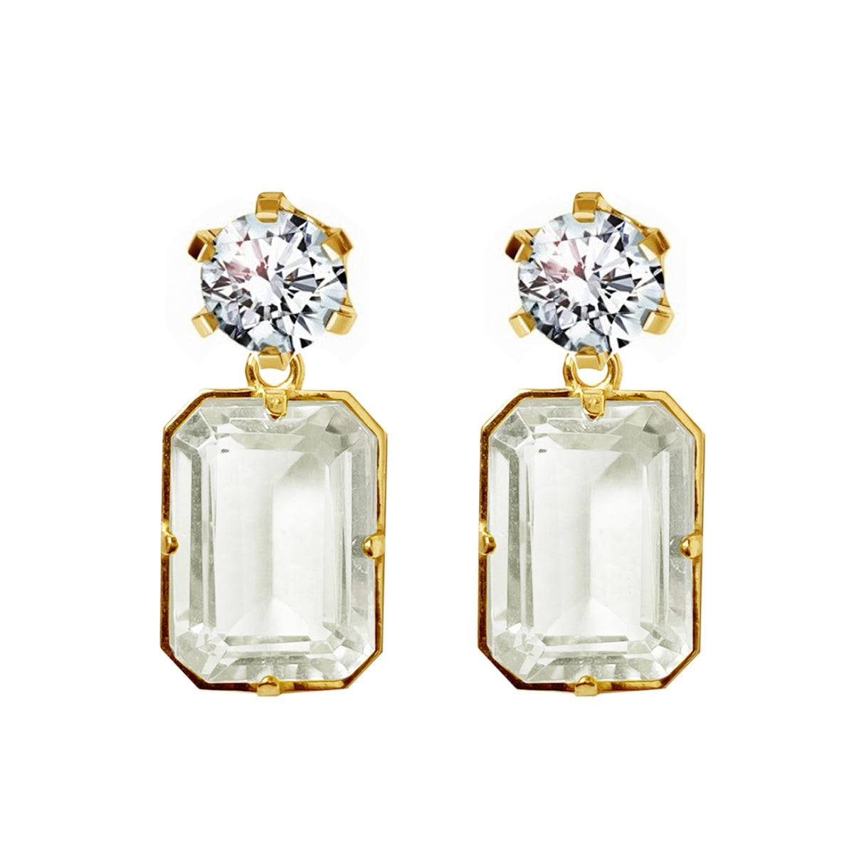 Flavia earrings white