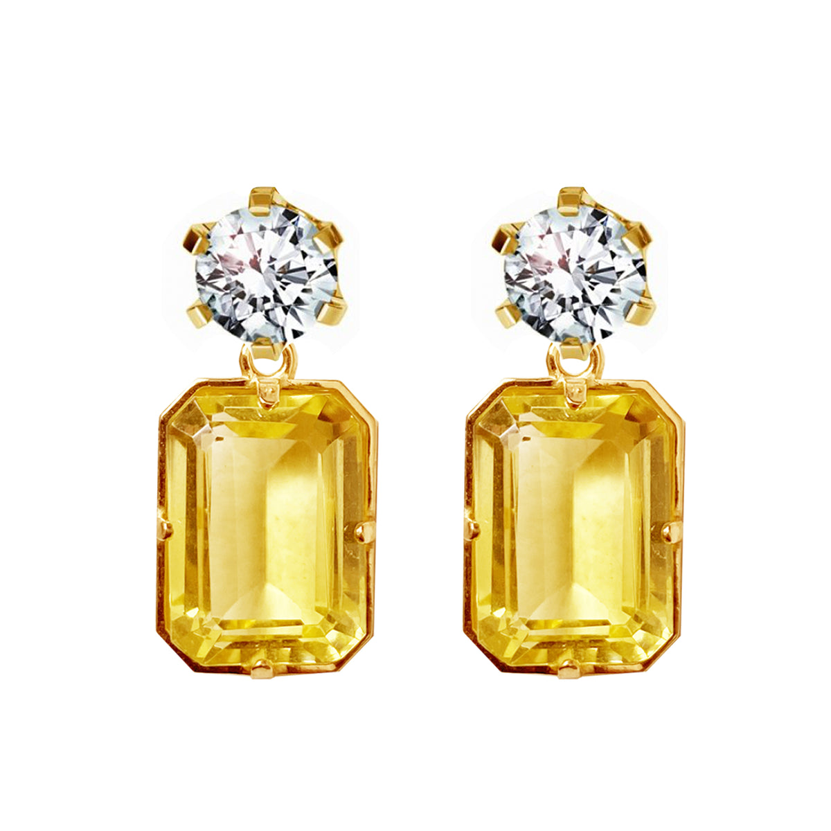 Flavia earrings zitrone