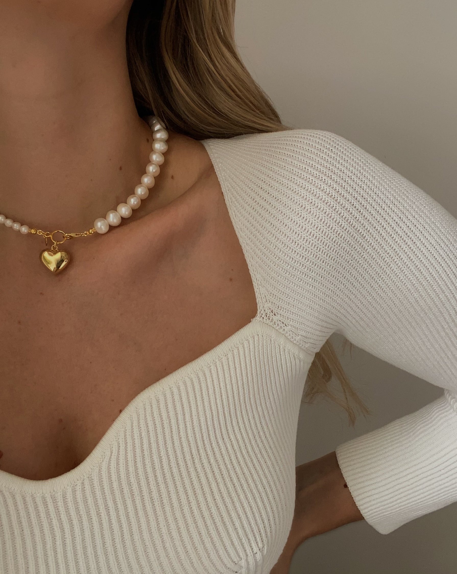 Romeo pearl choker gold