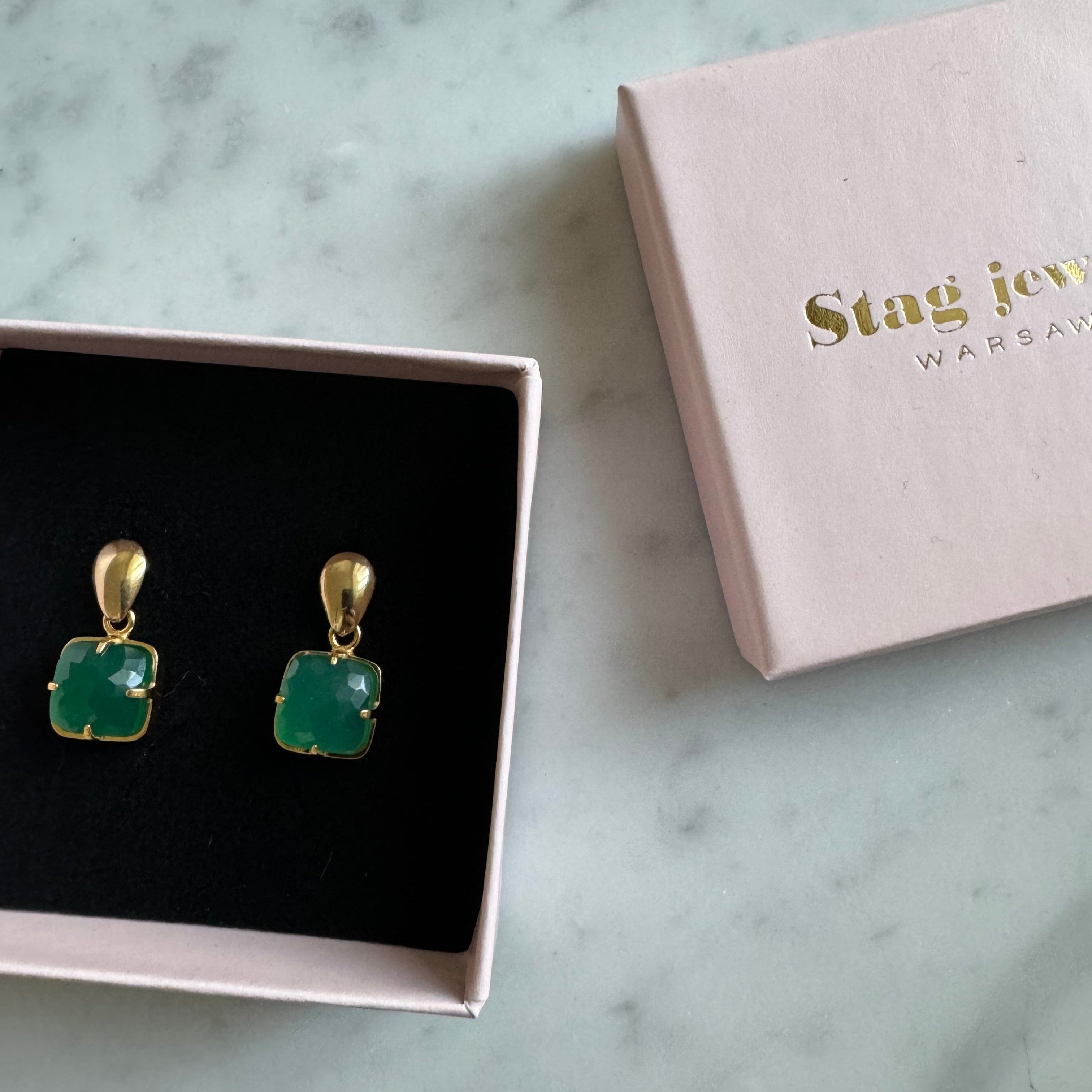 Mona green earrings