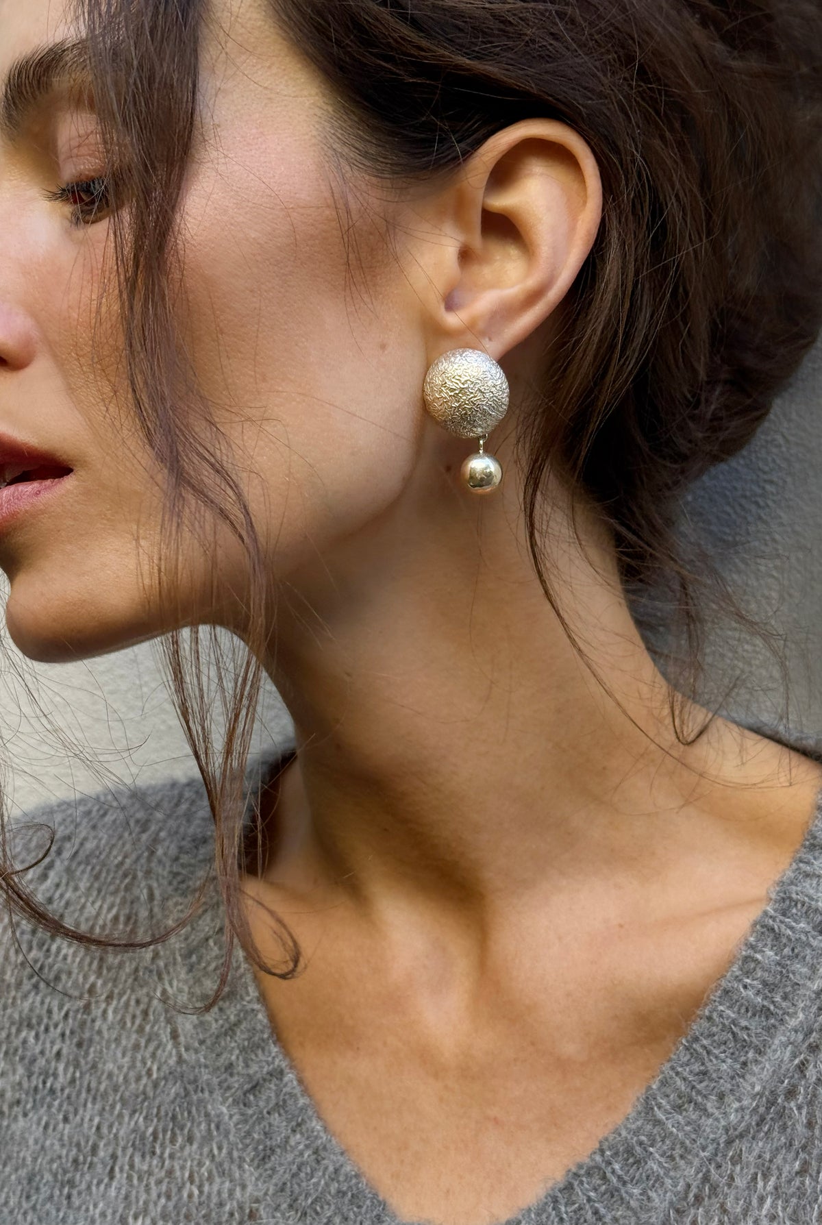 Livia silver earrings