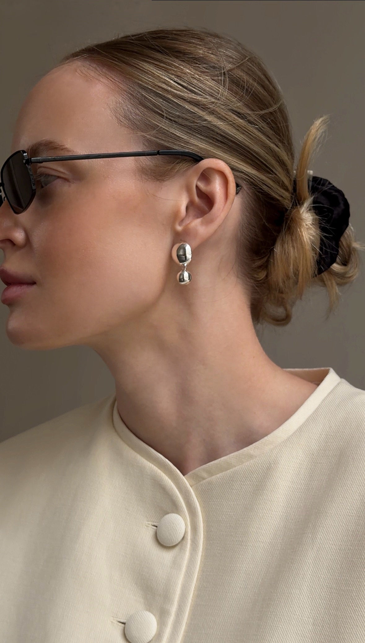 Mila silver earrings