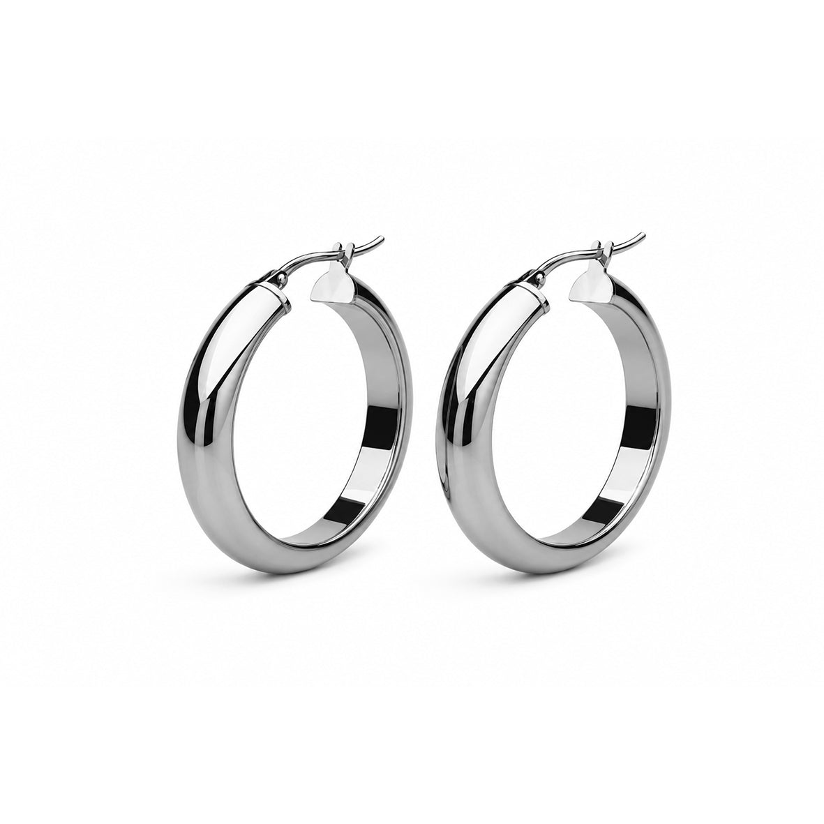 CLASSIC HOOPS SILVER