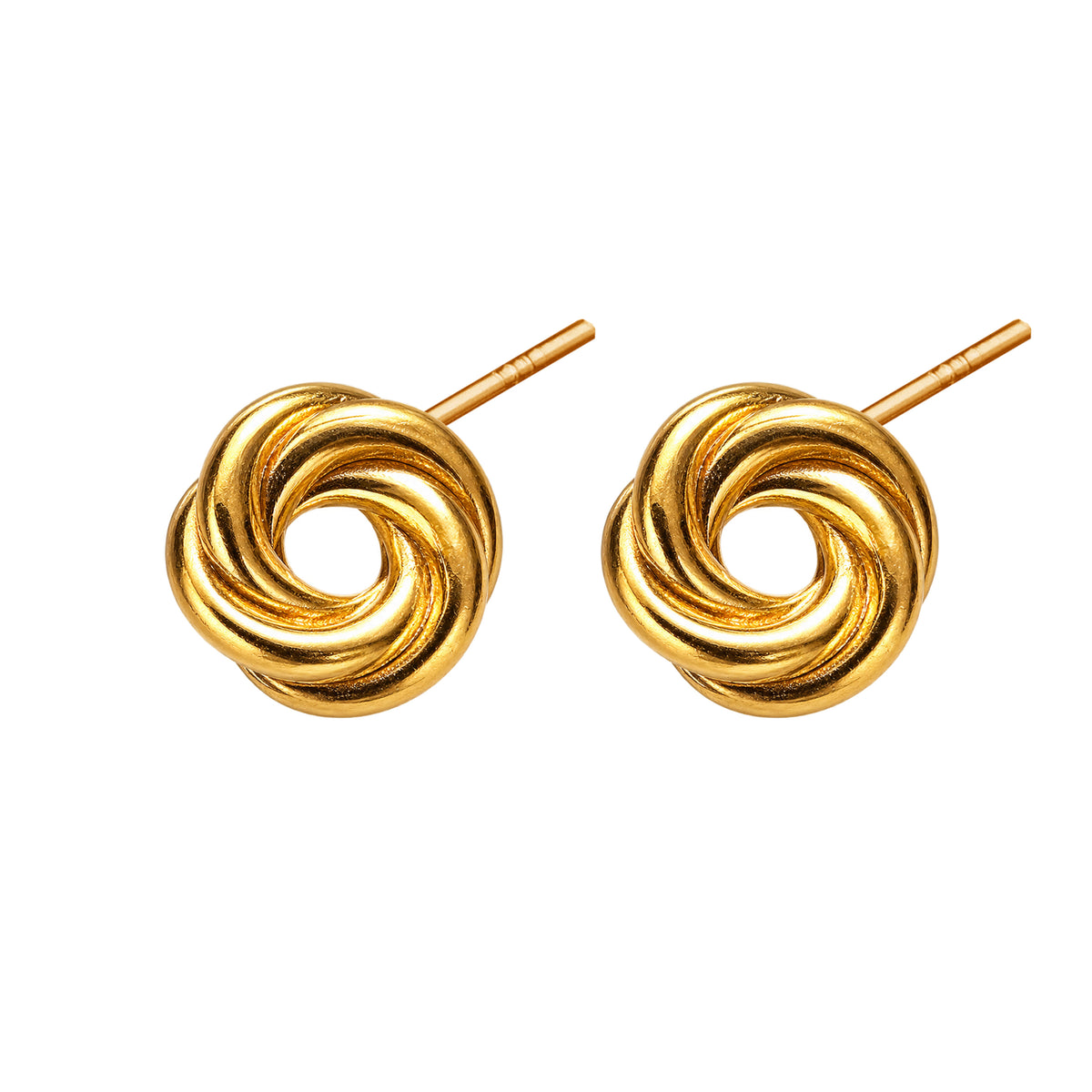 Knot Earrings Gold