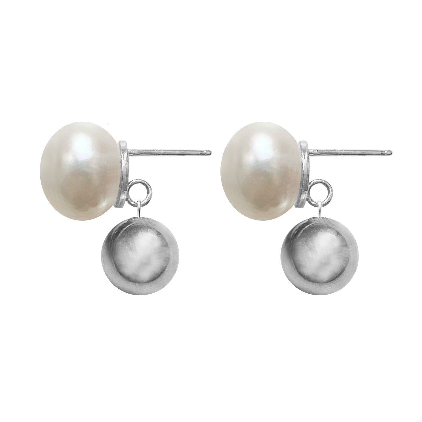 Sophie Earrings silver ball